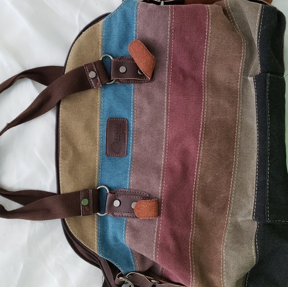 Multi-colored spacious shoulder bag - Picture 3 of 3
